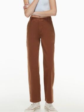 Aritzia Sun-deh Jaden pant brown pants women’s 6 high waisted organic cotton